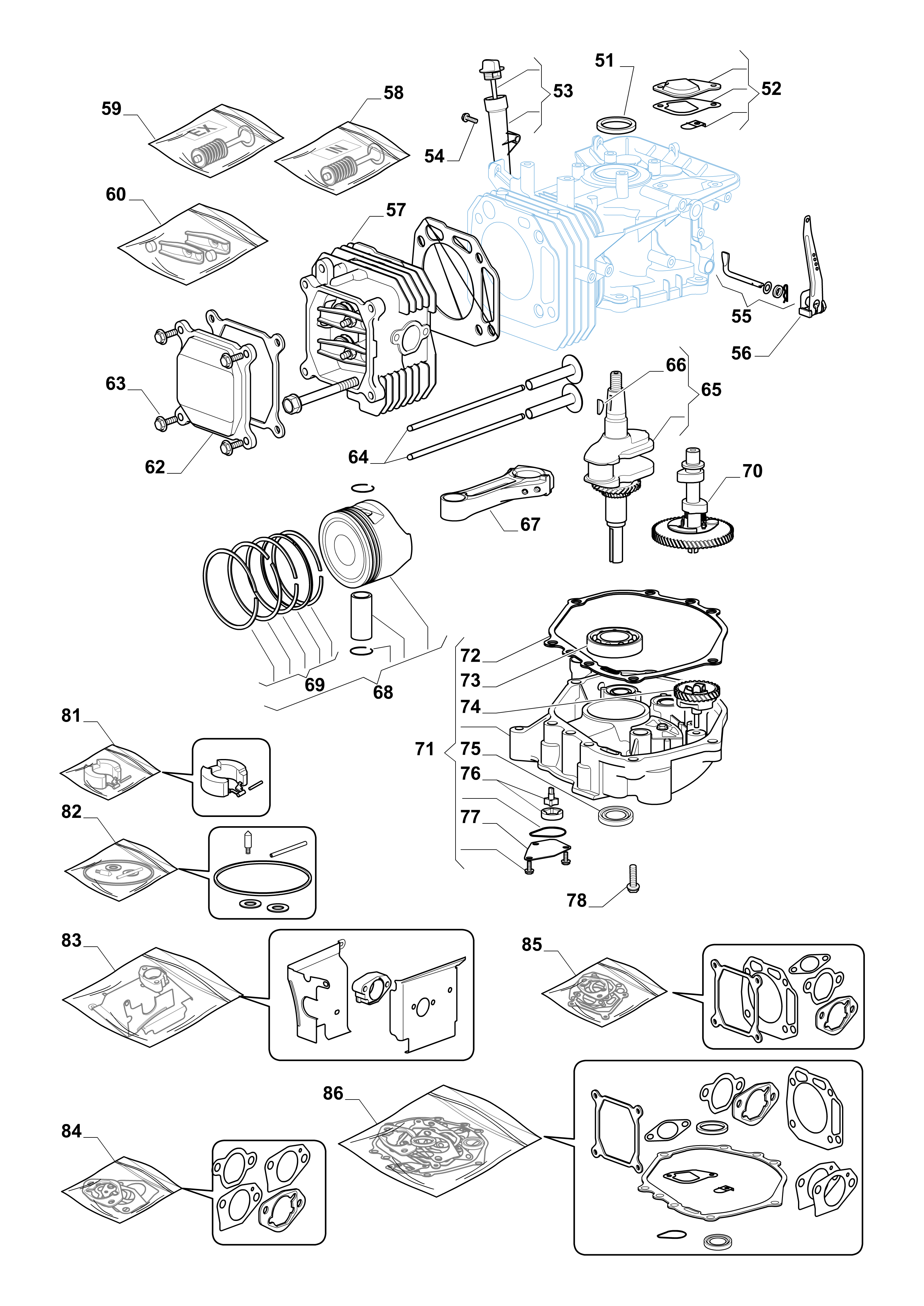 Vue éclatée Moteur Briggs Et Stratton 12.5 Hp